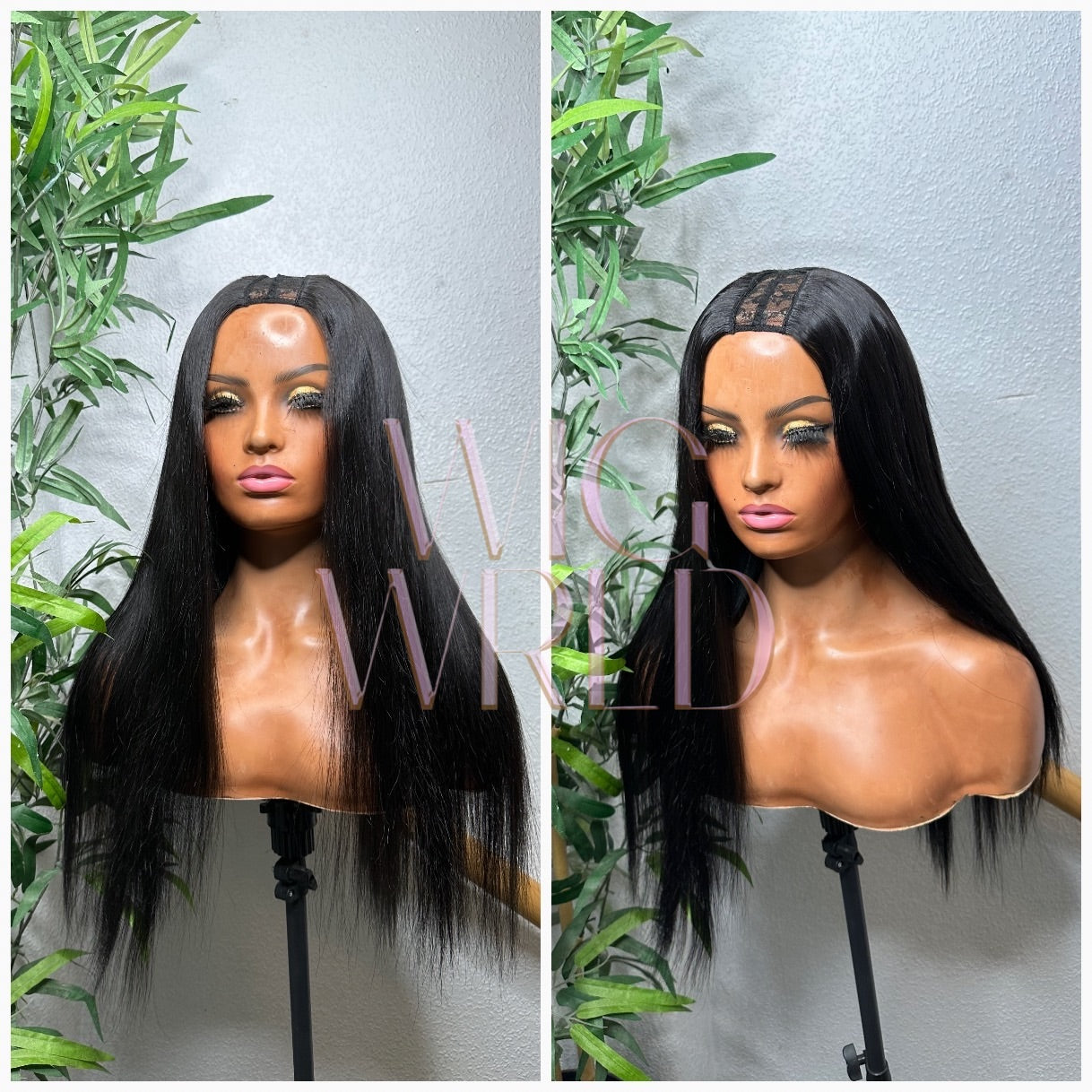 U-PART Wig (STRAIGHT) Cambodian Hair