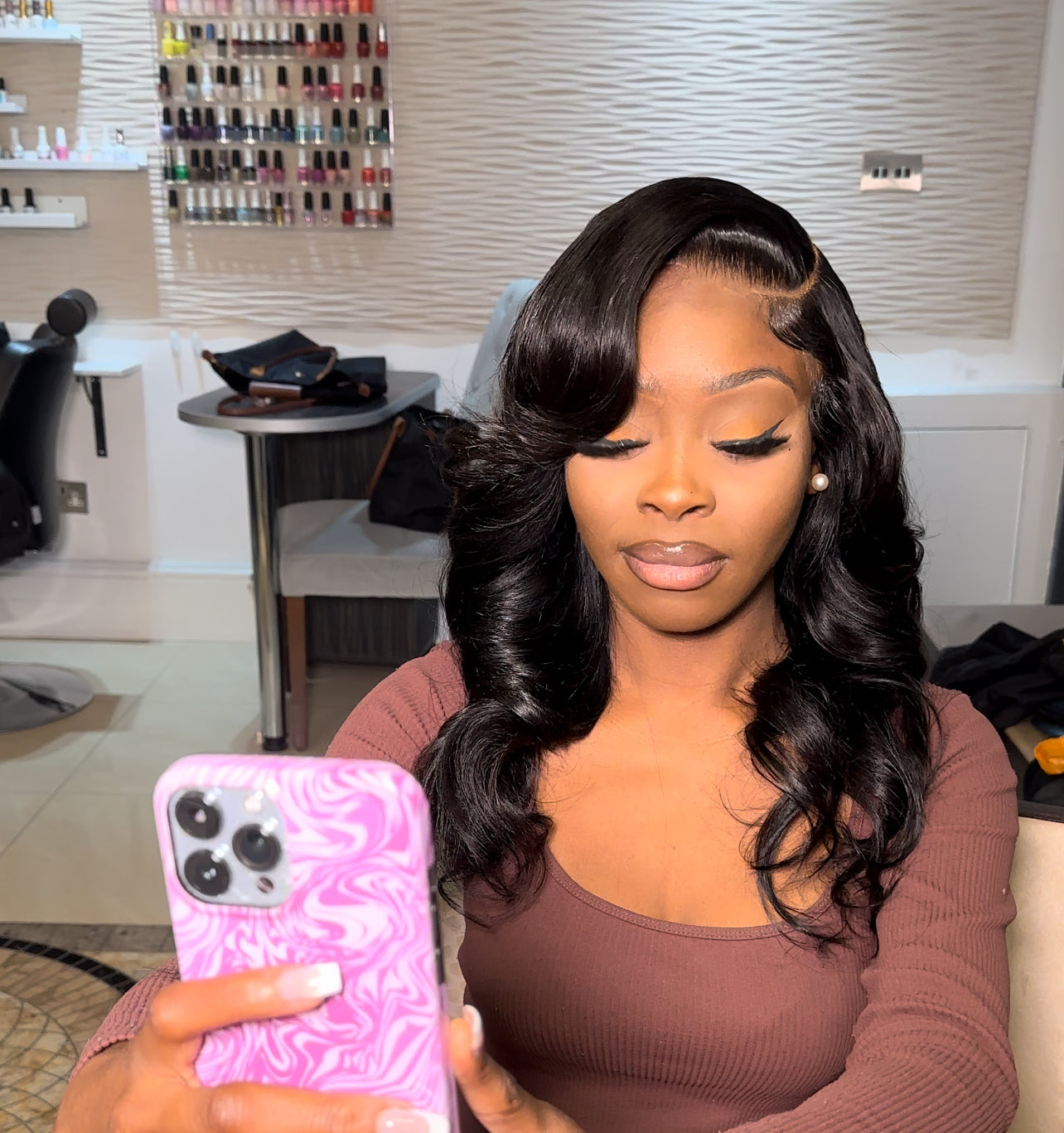 18” Bodywave 5x5 HD Closure wig