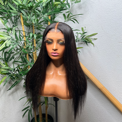 20” straight 6x6 HD closure wig