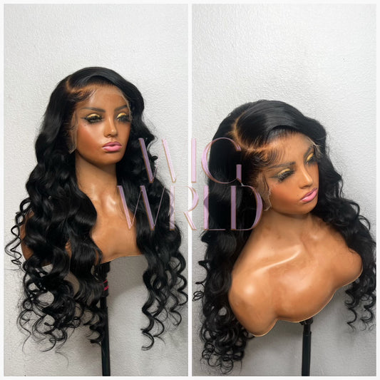 28” Bodywave 13x4 frontal wig HD lace