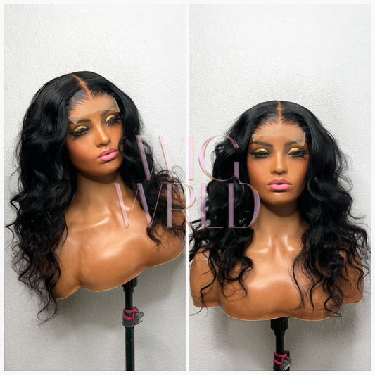 SUMMER SALE 16” Bodywave 4x4 closure wig