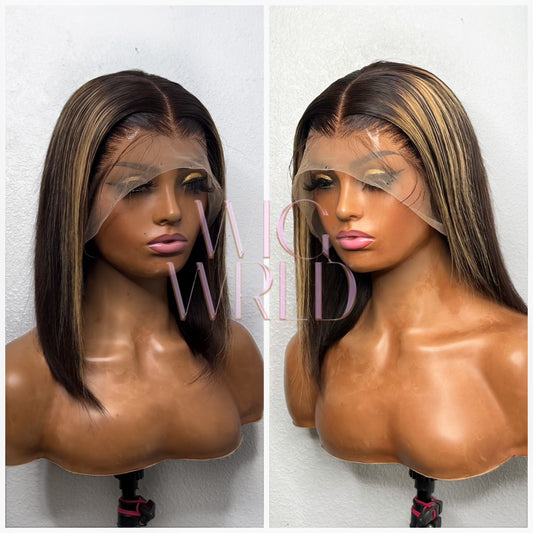 SALE 12” Highlighted 13x4 frontal wig